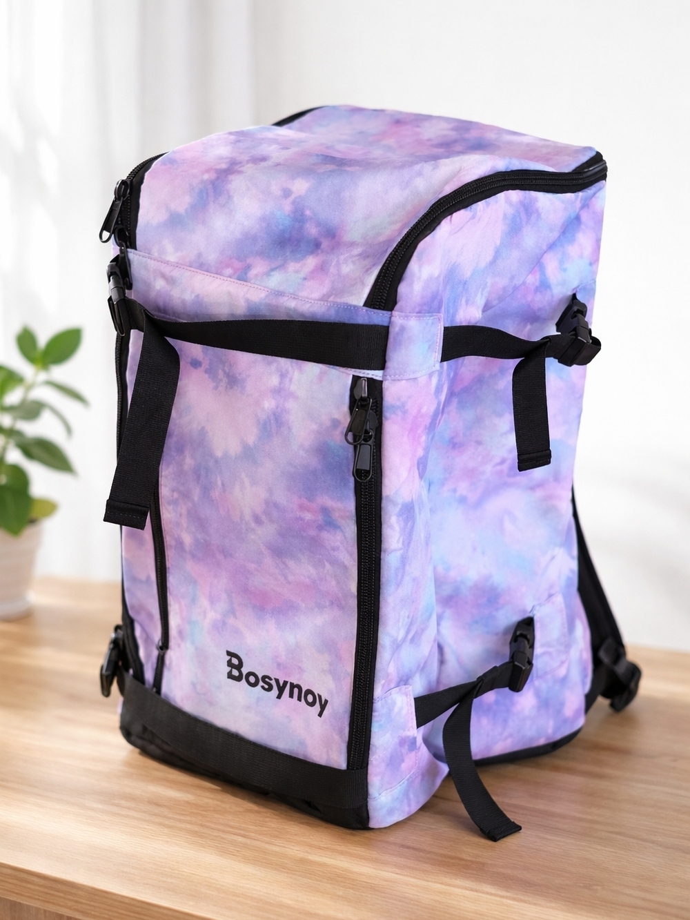 Bosynoy Ski Boot Bag Backpack for Women, 55L Waterproof Ski Bags for Air Travel